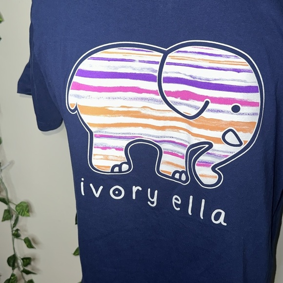 Ivory Ella Elephant Graphic T-Shirt 100% Cotton - Picture 3 of 5